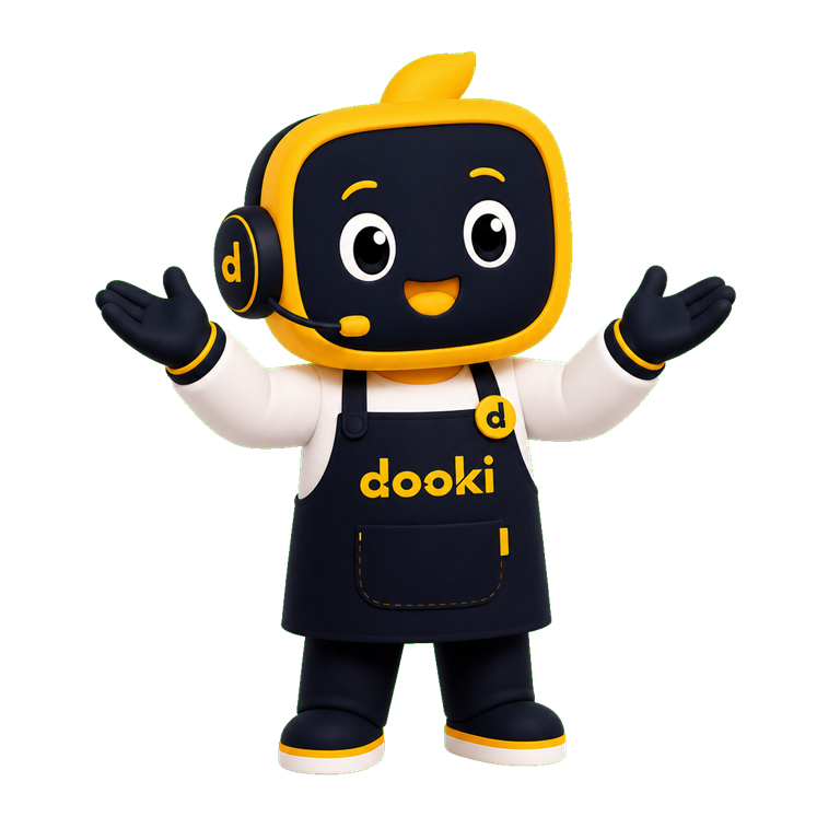 Mascote Dooki animado
